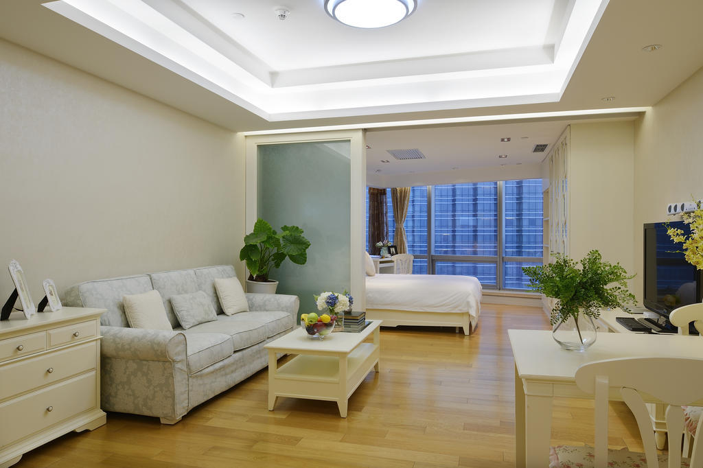 Yousu Hotel & Apartment Nanjing Xuanwu Lake Jinmao Plaza Branch Habitación foto