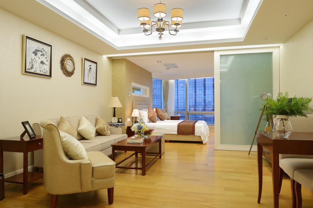 Yousu Hotel & Apartment Nanjing Xuanwu Lake Jinmao Plaza Branch Habitación foto